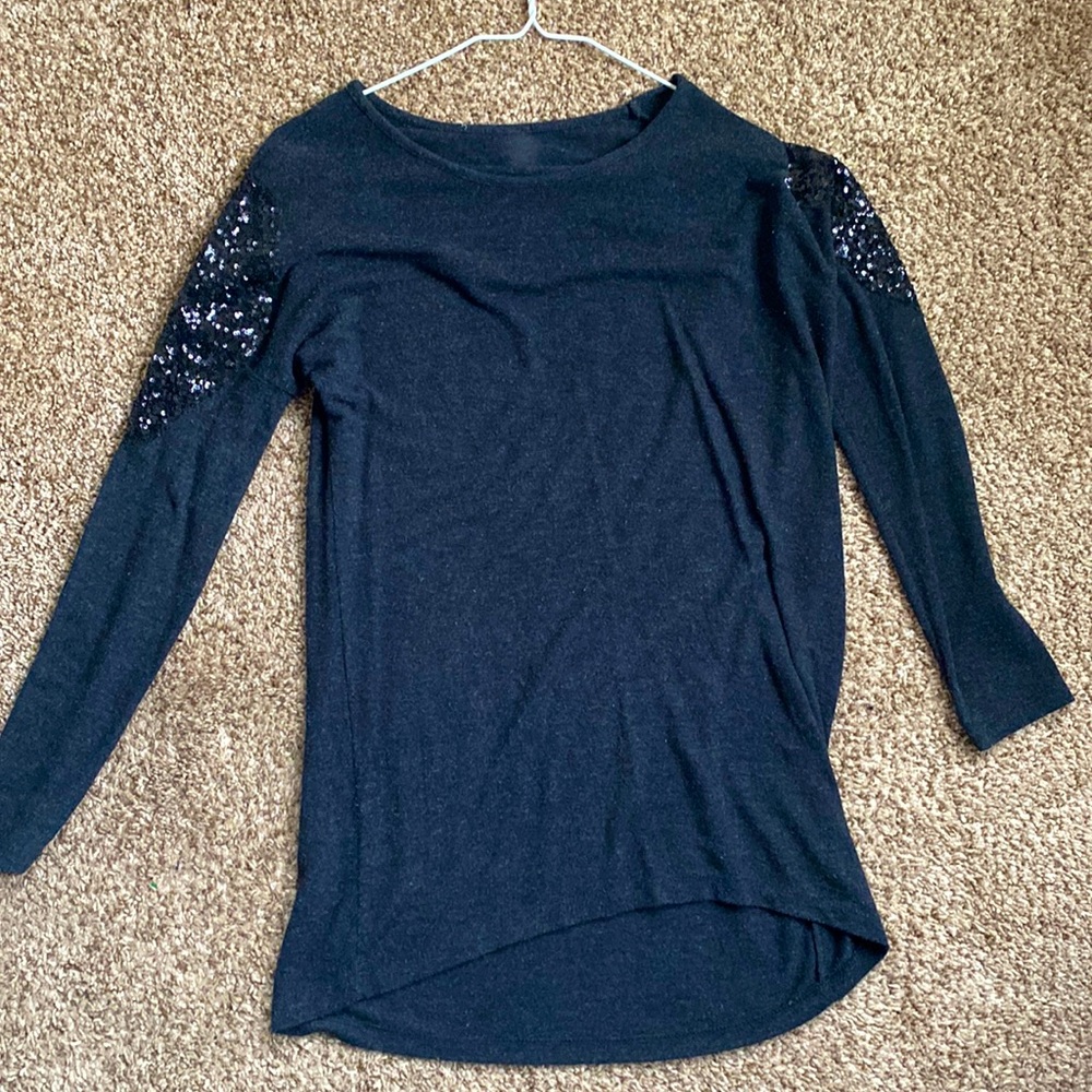 Sequin casual blouse